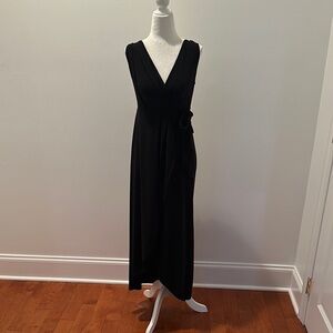 INC Concepts Elegant Black Maxi Sleeveless Dress size XS